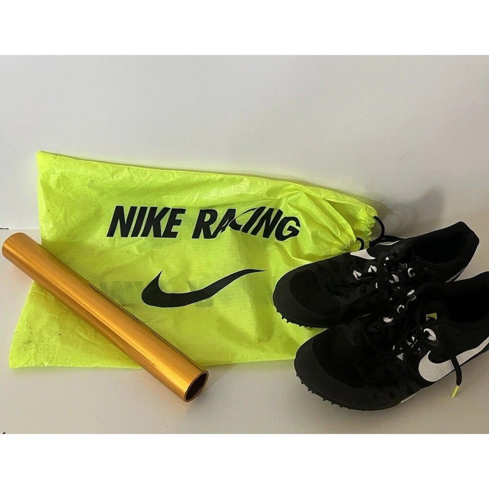 Nike Shoes Mens 7 Zoom Rival D Athletic Spikes Low Sneakers Black Track Running